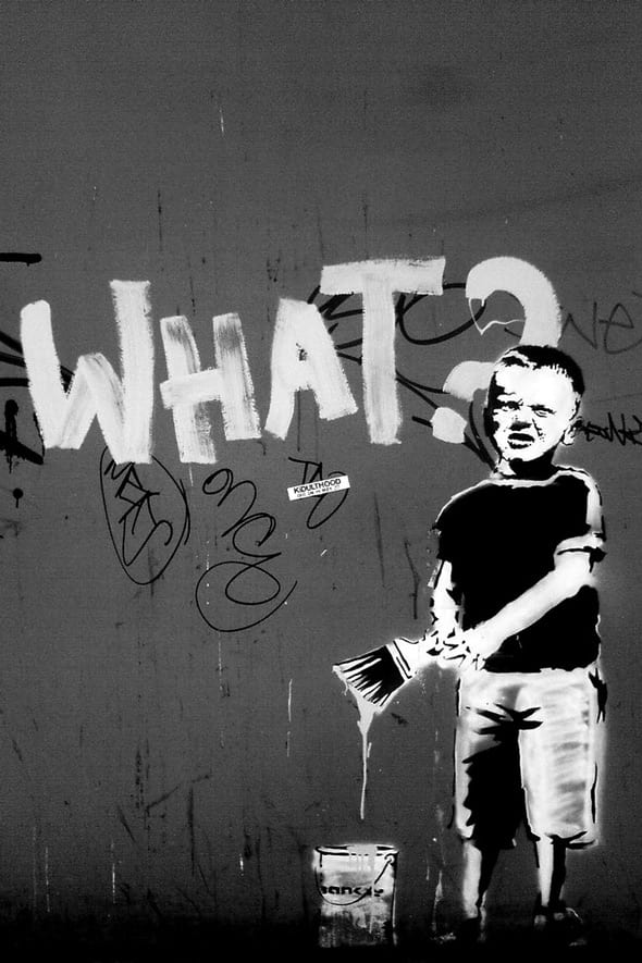 Is Banksy's street art cool for kids? Wild About Here