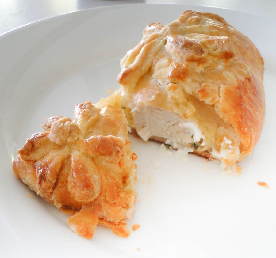 Chicken puff pastry cream cheese stuffing