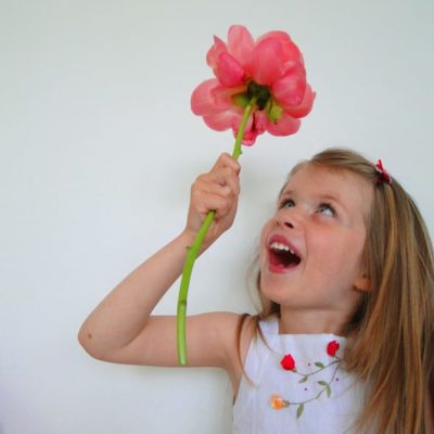 Luce in Sarah Louise floweres for children dress