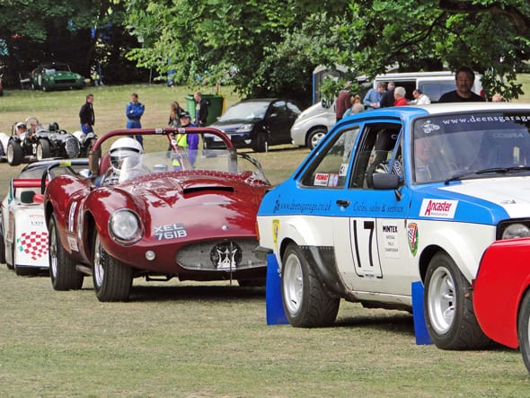 cars line up for race at crystal palace