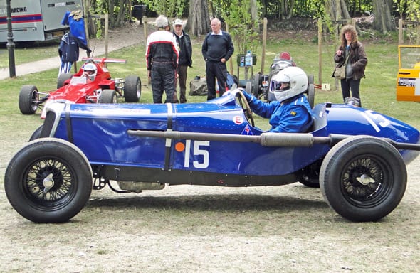 classic car race at crystal palace