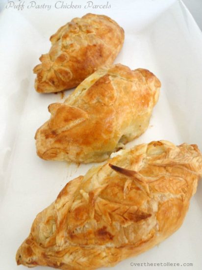 puff pastry chicken parcels