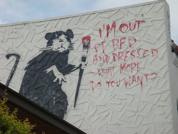 Banksy's street art in LA