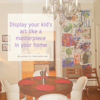 Display kids art like a masterpiece in your home