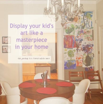 Display children's art like a masterpiece