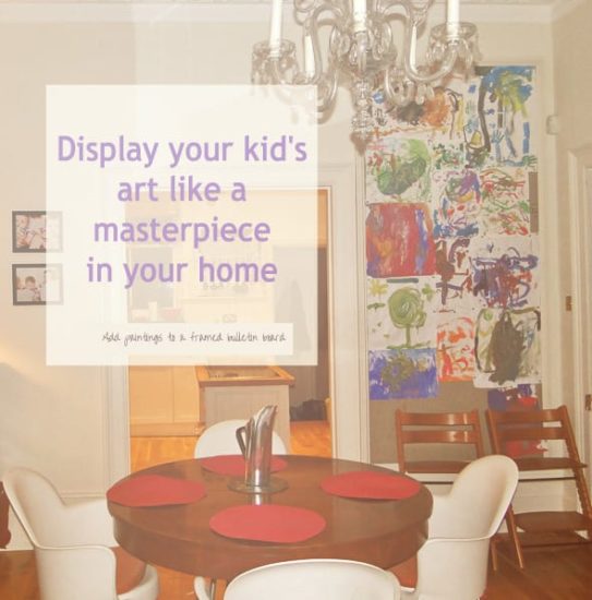 Display children's art like a masterpiece