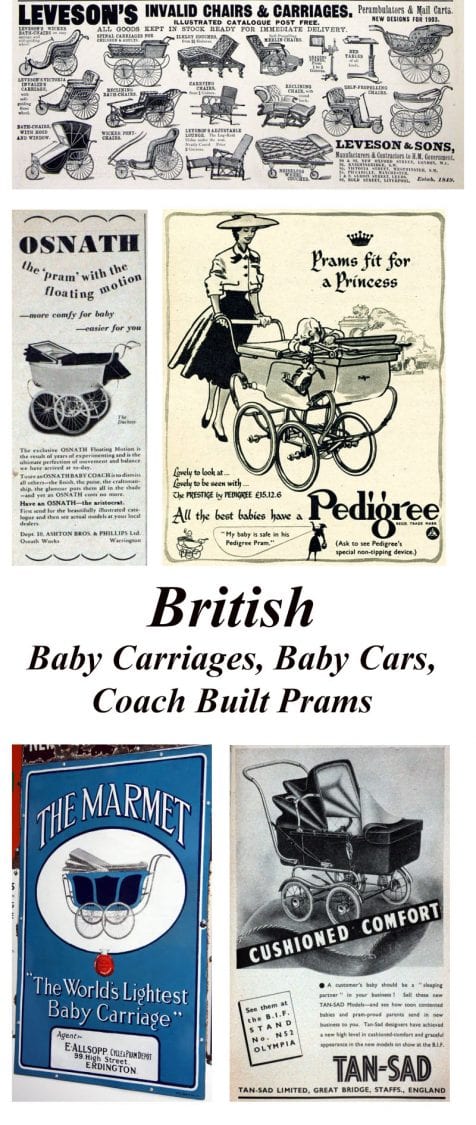 British classic baby pram carriages