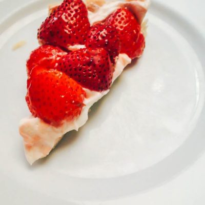 Strawberry tart heart love!