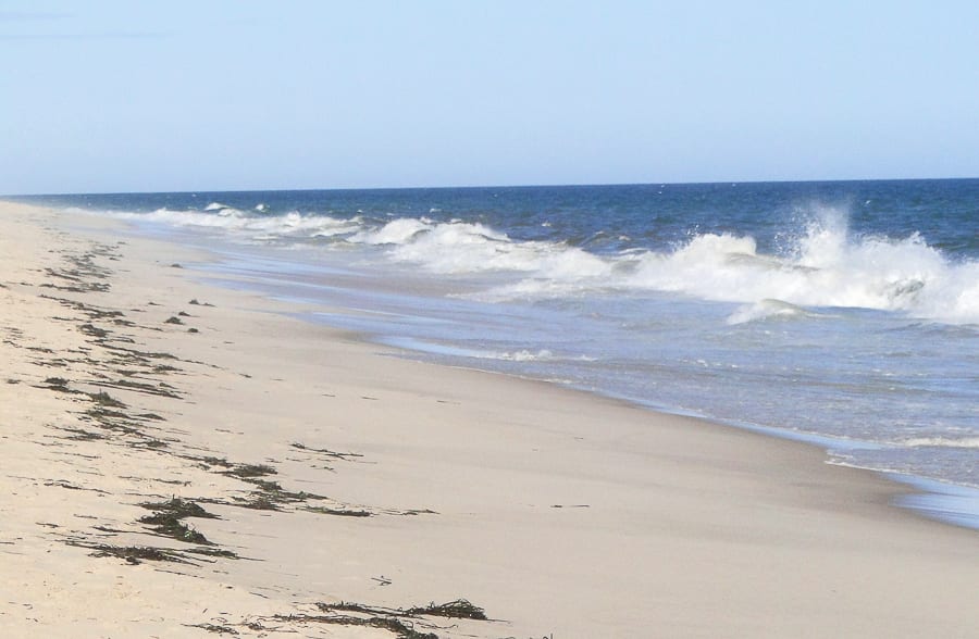 Waves on beach