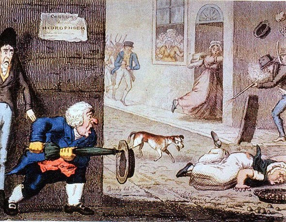 rabies uk cartoon 1826