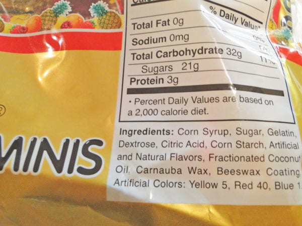 Haribo food coloring ingredients