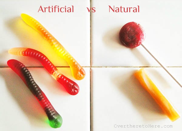 artificial vs natural food colors candy