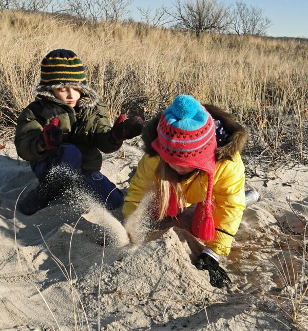 playing sand