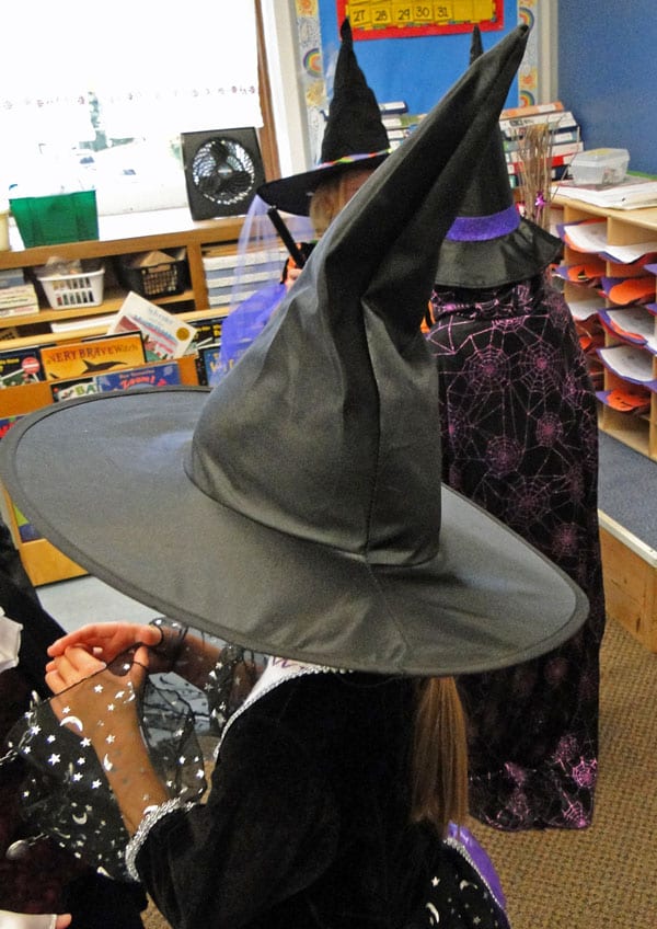 coven of witches in classroom