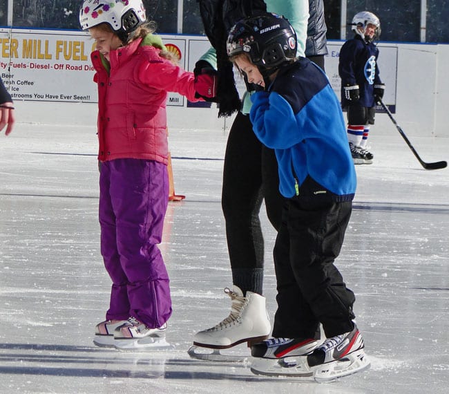 skating lesson buckskill winter club east hampton