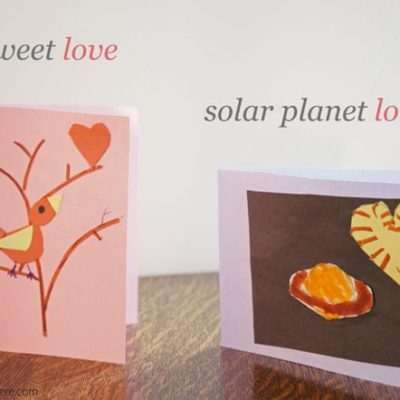 Tweet Love and Solar Planet Love Cards free template