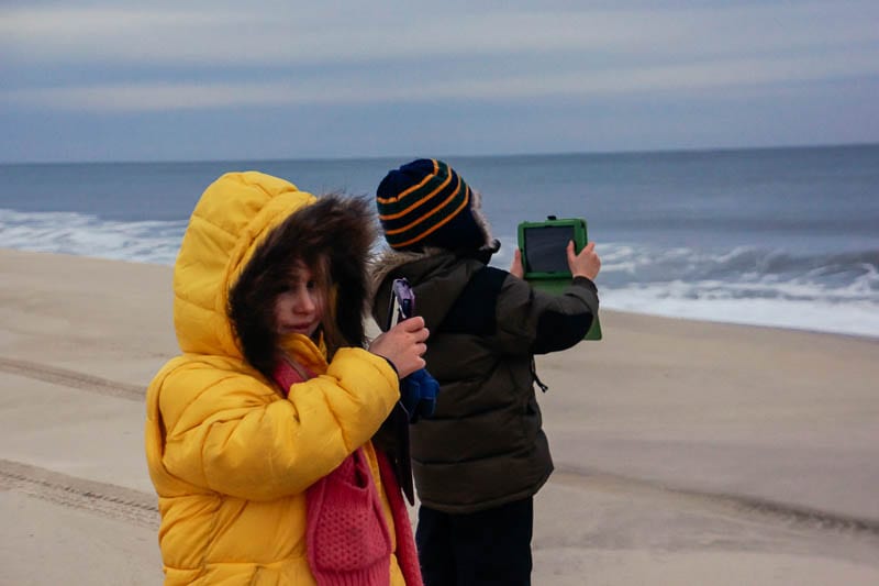 Southampton beach kids android cameras