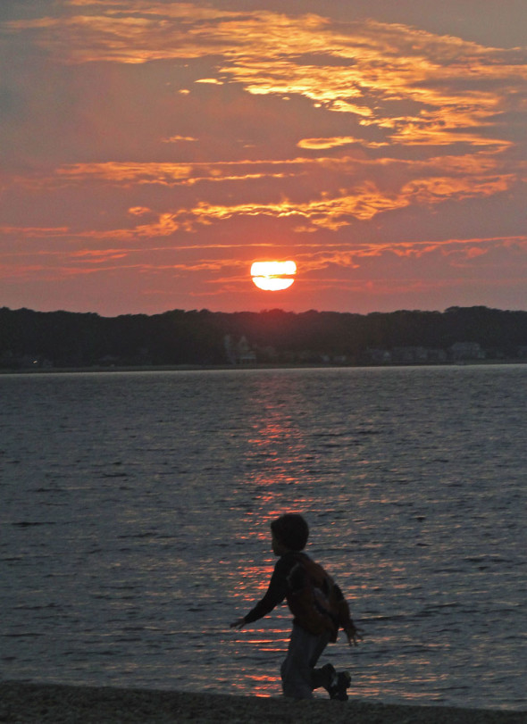 sunset and theo