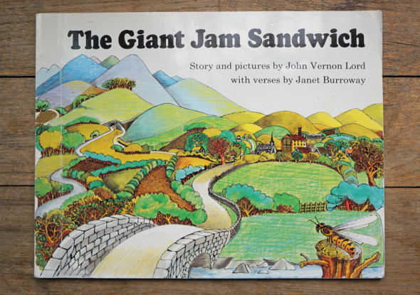 cover the giant jam sandwich