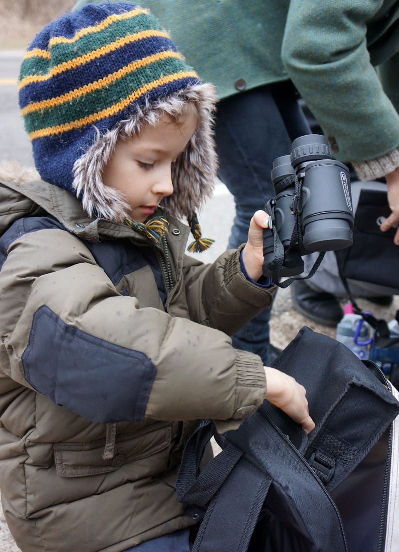 young naturalists backpack