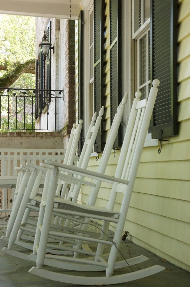 rocking chairs front porch