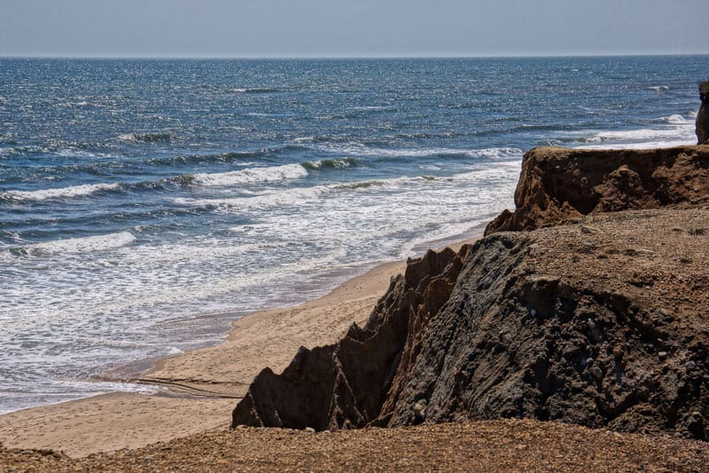 ocean bluffs in Shadmoor Nature Preserve