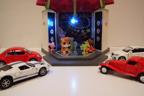 toy disco and toy cars