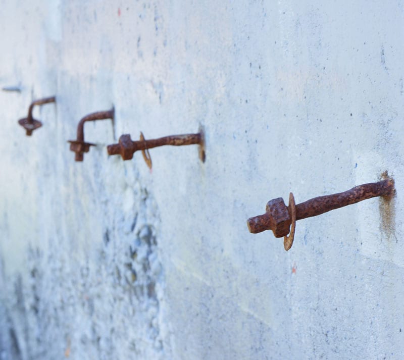 Nails and bolts in Shadmoor bunker