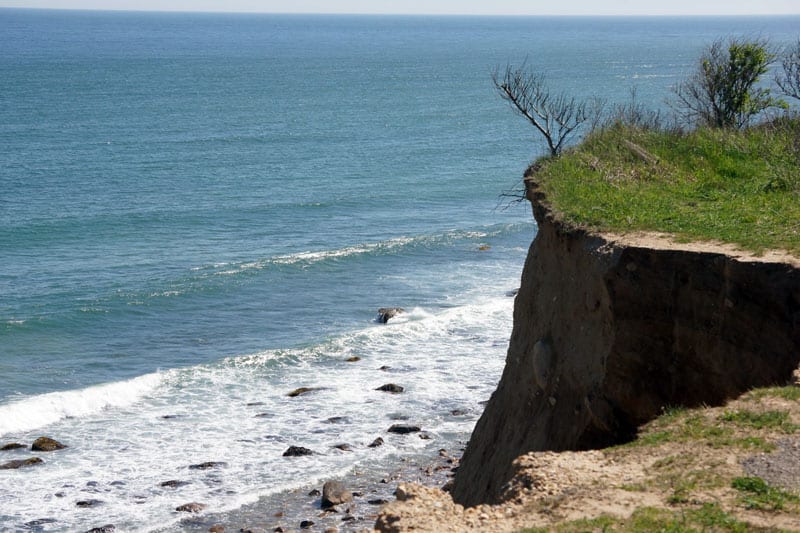 Ocean bluff at camp hero