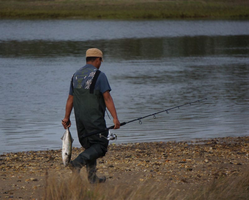 Fisherman catch Munn Point