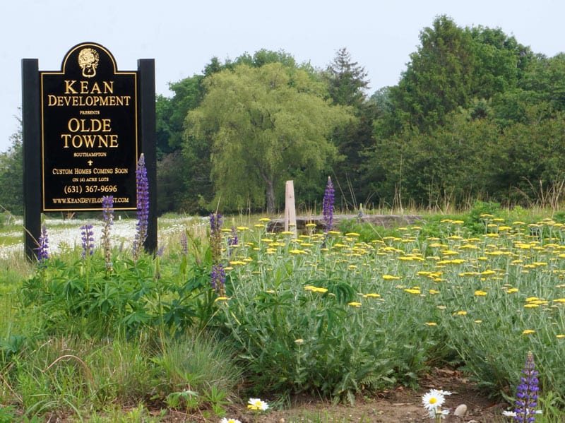 Olde Towne Kean Development sign