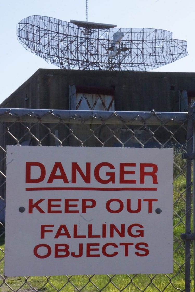 danger sign camp hero radar
