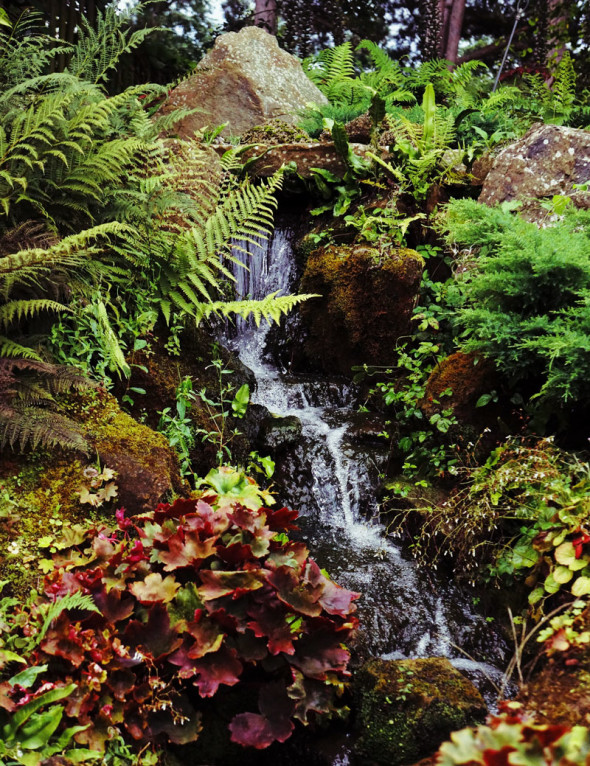 waterfall RHS Garden Wisley