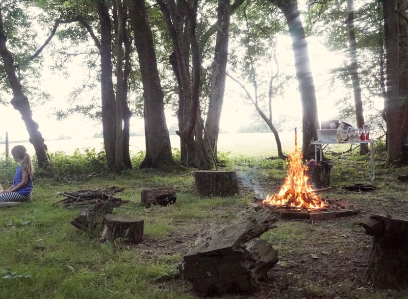 campfire scene