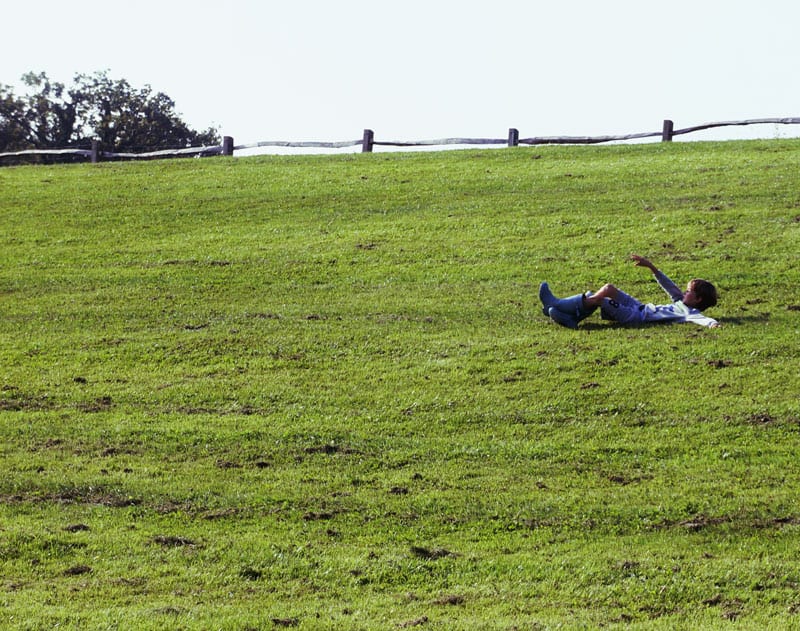 Theo rolling Ardingly Reservoir