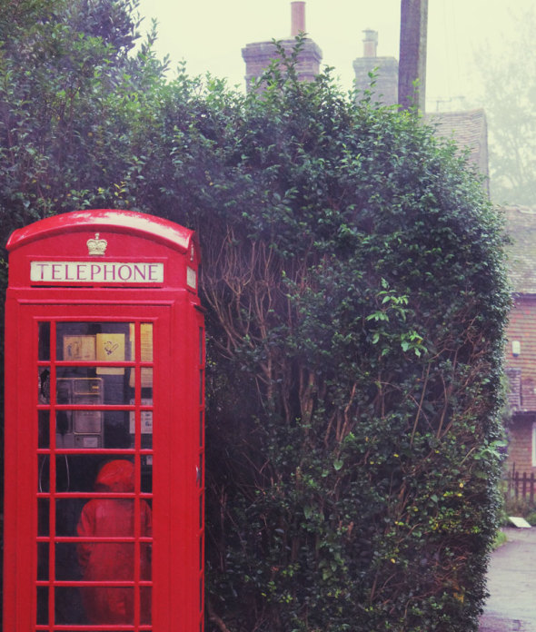 little red coat and red telephone box