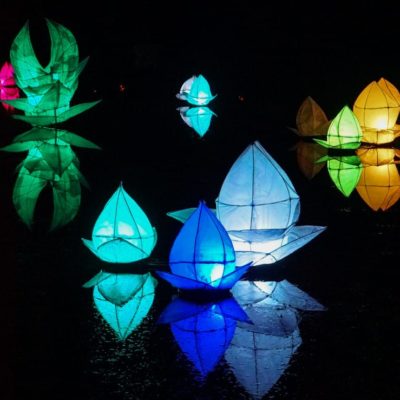 Lanterns mansion pond Wakehurst