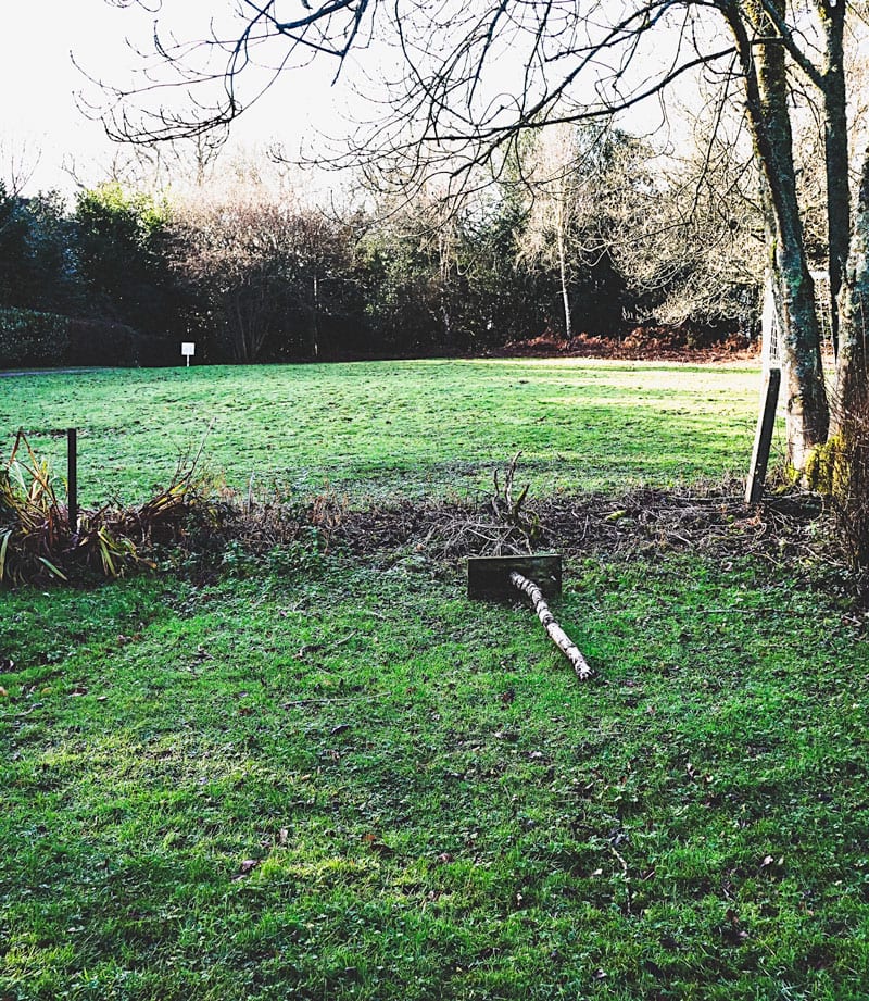 broken birdfeeder platform