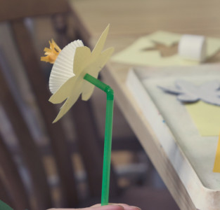 Making paper Daffodil