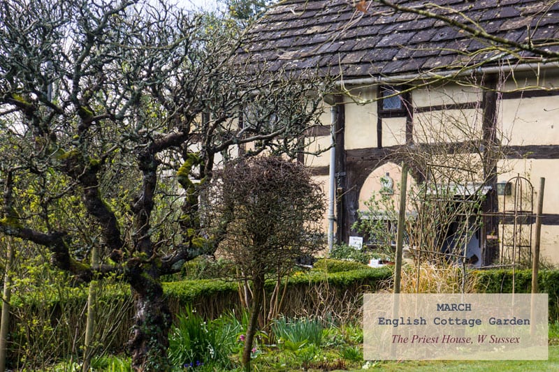 March English Country Garden Priest House Sussex