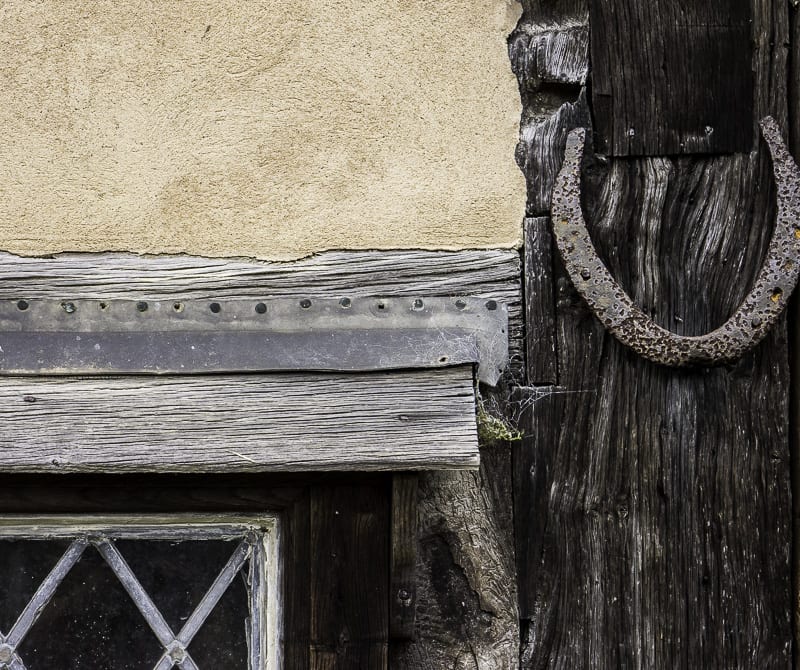 Horse shoe near door at The Priest House