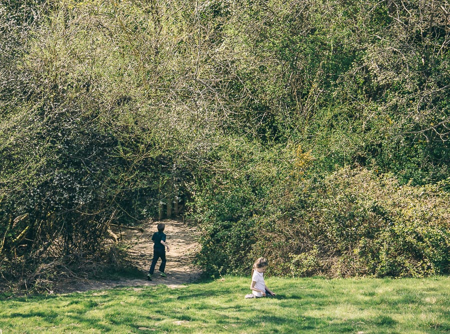 Nature benefits children playing