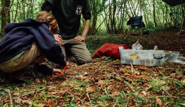 Wakehurst camp fire lesson