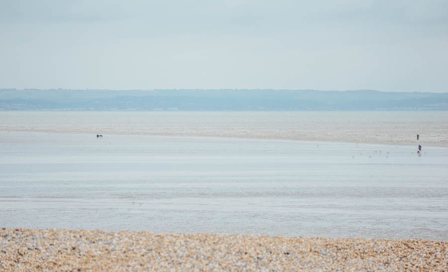 Dungeness beach and sea