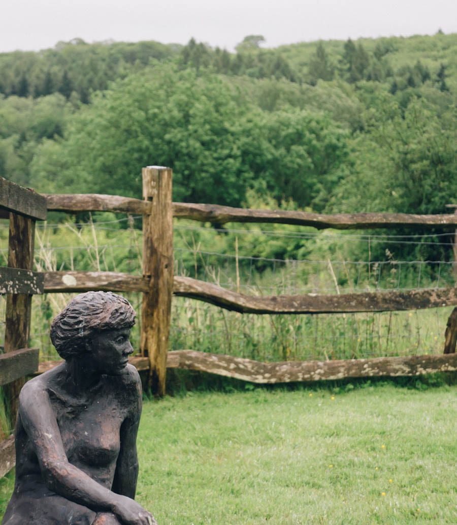 Statue in garden