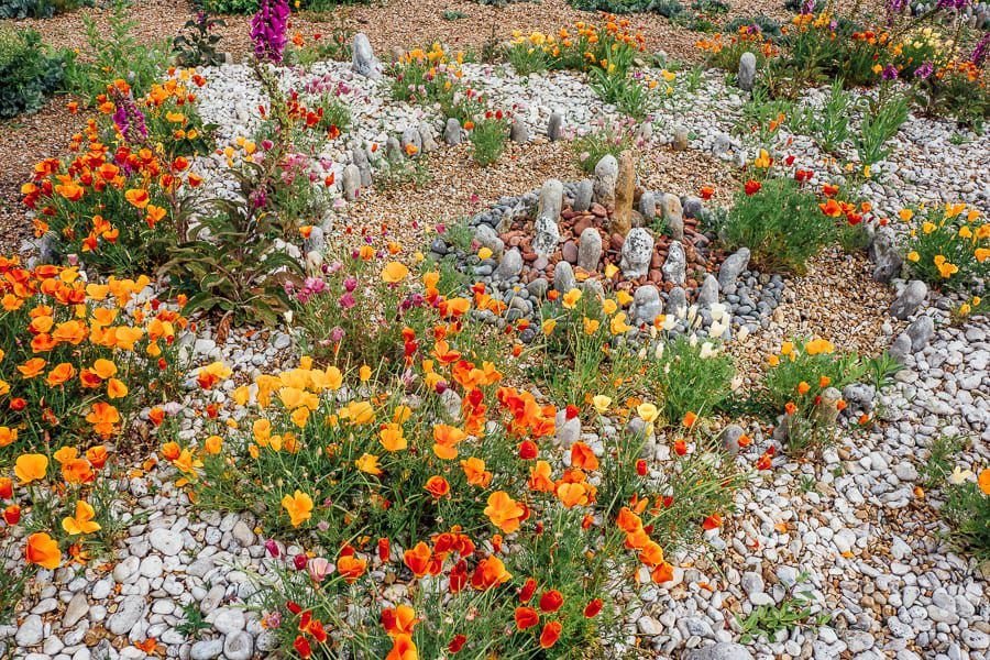 Derek Jarmans Garden round rock circle