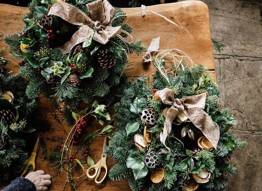 Christmas wreath workshop wreaths