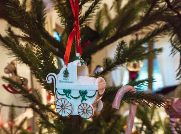 Christmas tree first christmas Wedgewood baby carriage