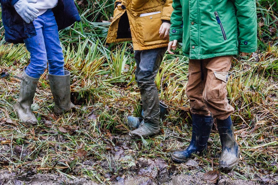 Mud Puddle Walk covered in mud