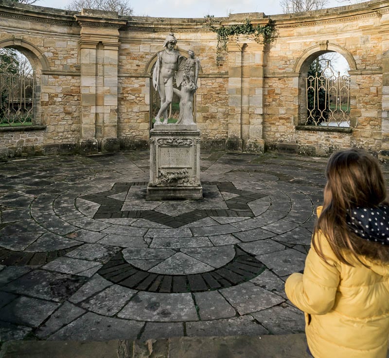 Hever Castle Italian garden Luce and Statue